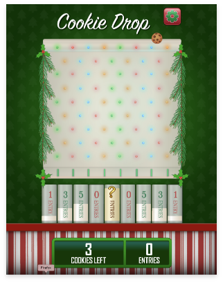 Cookie drop game screen 1