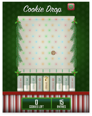 Cookie drop game screen 2